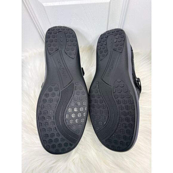 Amazon.com | Orthofeet Women Orthofeet Amalya Stretchable Slip On Comfort Shoes Cushioned Heel Black Size 9W